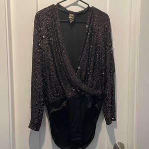 Sparkly sequinned bodysuit